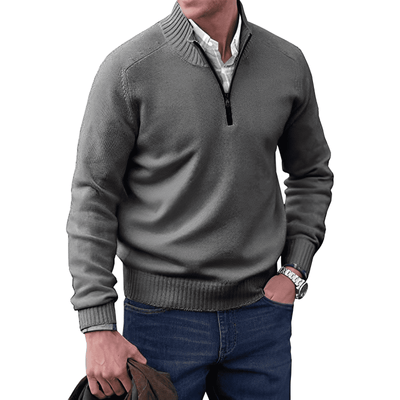 Nicolas™ | Eleganter Pullover mit Reißverschluss