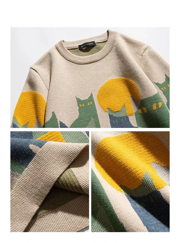 Sam | Unisex Katzen-Pullover