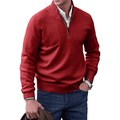 Nicolas™ | Eleganter Pullover mit Reißverschluss